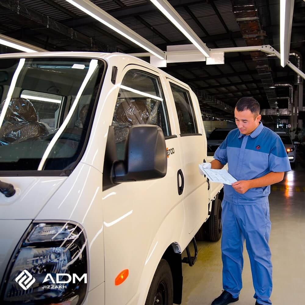 ADM Jizzakh zavodida Kia Bongo Double Cab’ning yana bir partiyasi yig'ildi va sifat nazoratidan o'tdi!