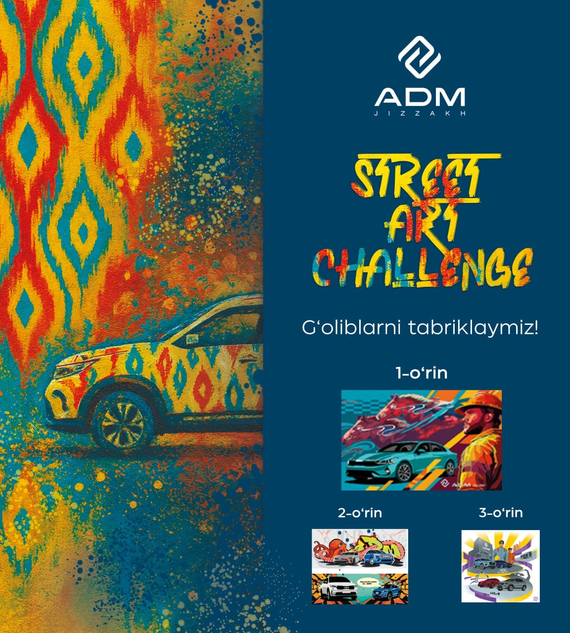 ADM STREET ART CHALLENGE: muralchilar uchun ochiq tanlov 
